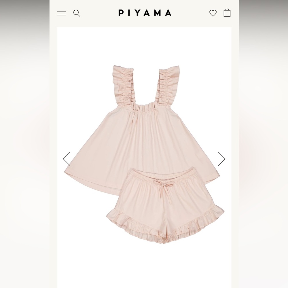 Piyama blush pink pajamas